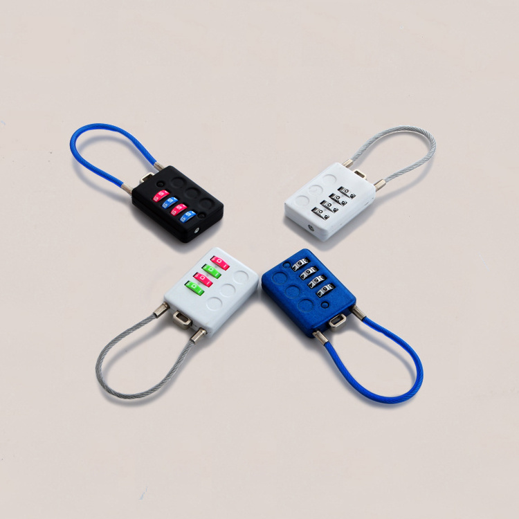 Factory OEM hot zinc alloy combination password padlock cartoon gym lock suitcase laptop lock