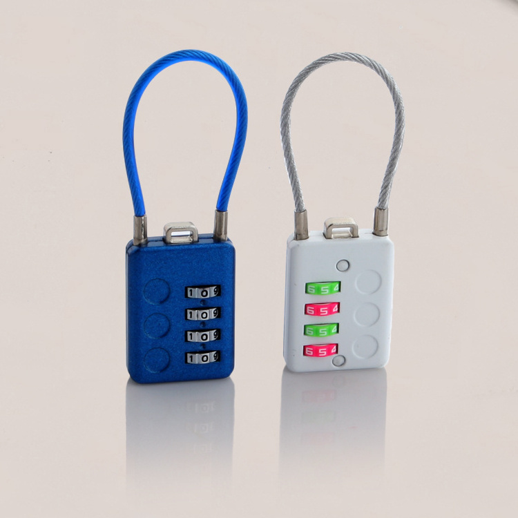 Factory OEM hot zinc alloy combination password padlock cartoon gym lock suitcase laptop lock