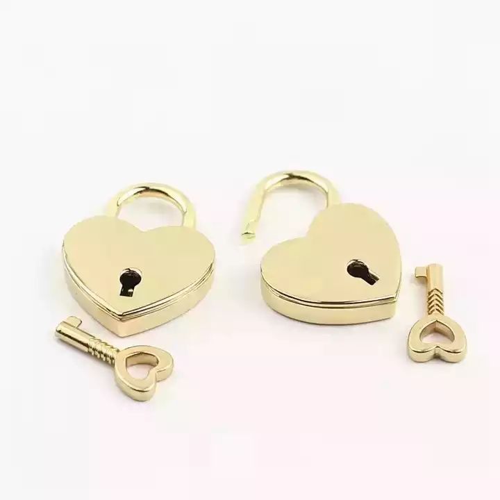 love heart padlock 25mm 30mm 44mm Mini Padlock for Gift Box Love Heart Lock For Wedding Gift pad locks