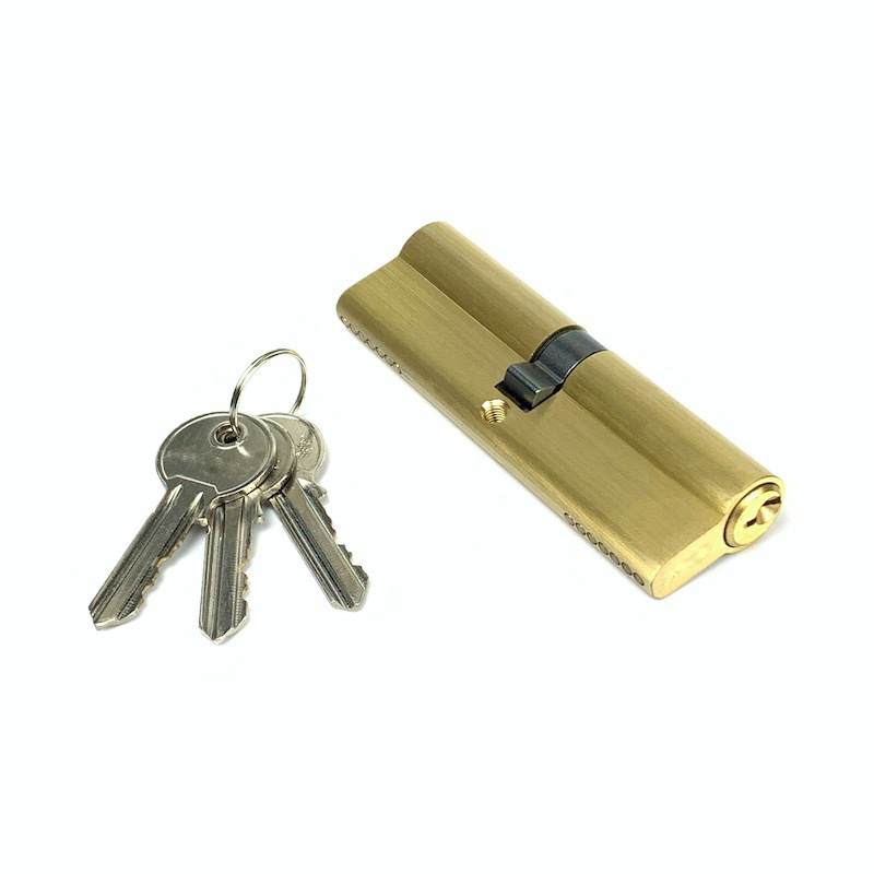 Euro 100mm double open brass cylinder lock Master key cylinder