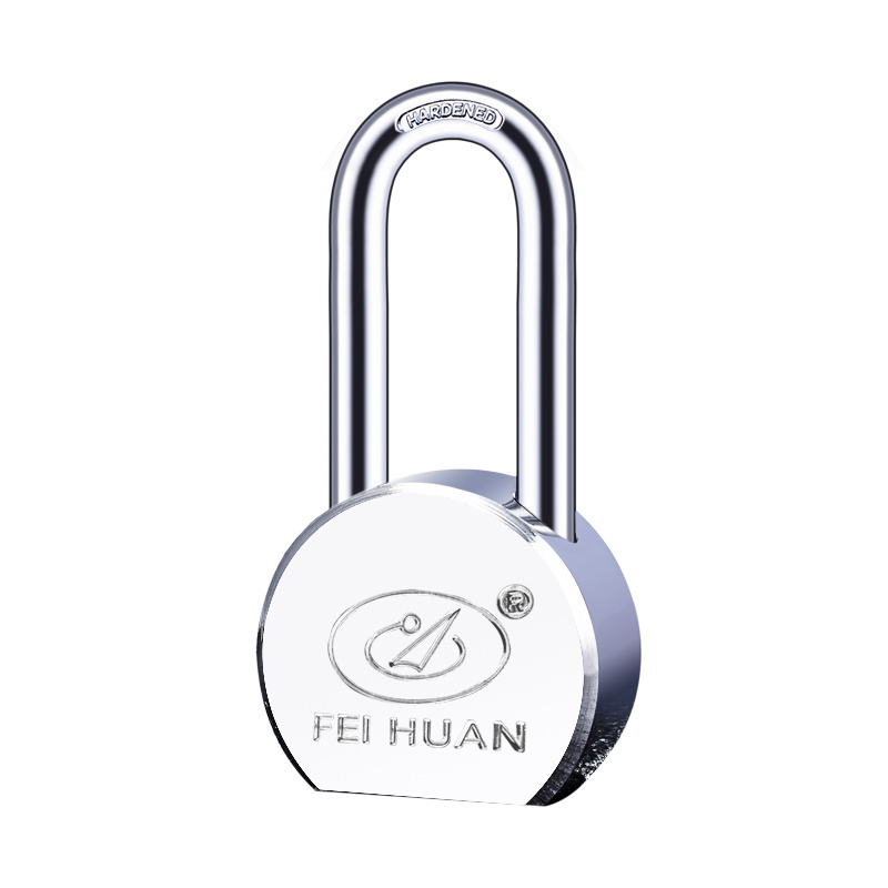 Factory candado chrome plated Standard hardened shackle round 65mm solid steel padlock with 3 keys round type steel  pdlock