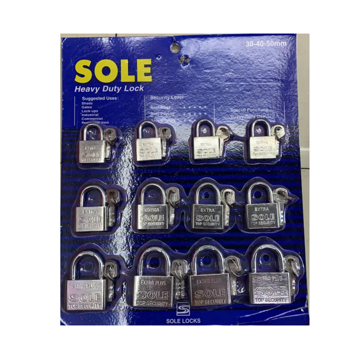 Factory custom high quality school warehouse  KA 50mm vane key square master key iron padlock