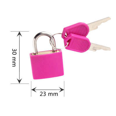 Colored plastic shell padlock student schoolbag locks diary small piggy bank locks