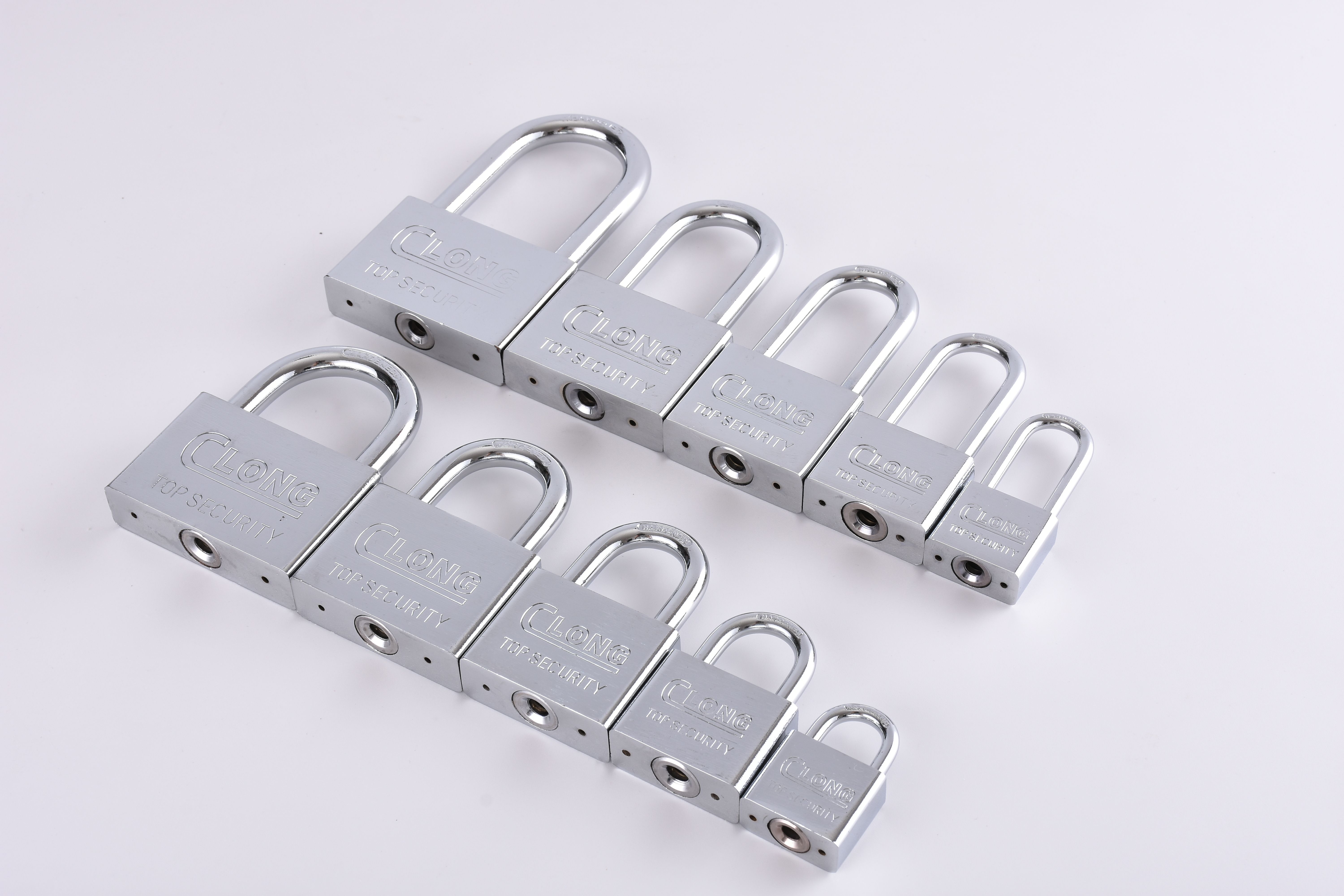 stainless steel padlock anti-rust disc lock padlock chain brass key locker with padlock