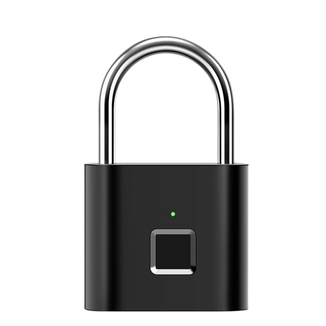 China Biometric Security Smart Aluminum Padlock Fingerprint Padlock With Waterproof Electronic Padlock