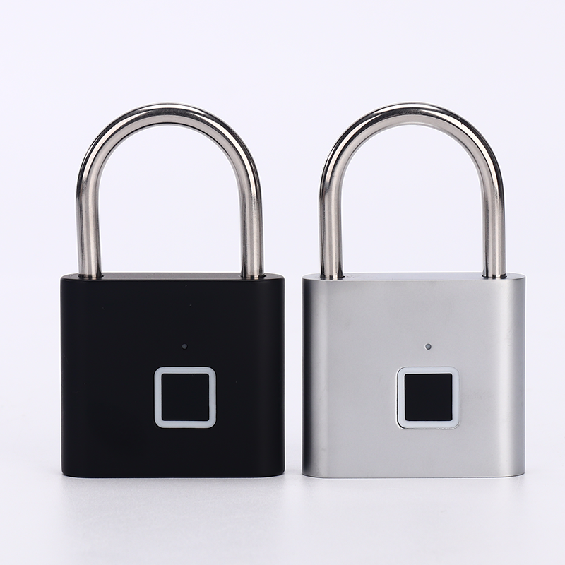 China Biometric Security Smart Aluminum Padlock Fingerprint Padlock With Waterproof Electronic Padlock