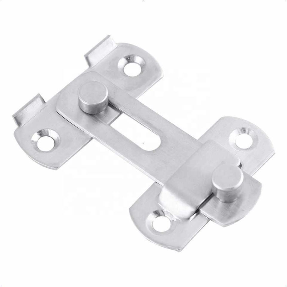 Stainless Steel Hasp Latch Lock Sliding Door Window Cabinet Locks Home Hotel Security Latch Pull Cabinet Latch Home Hardware