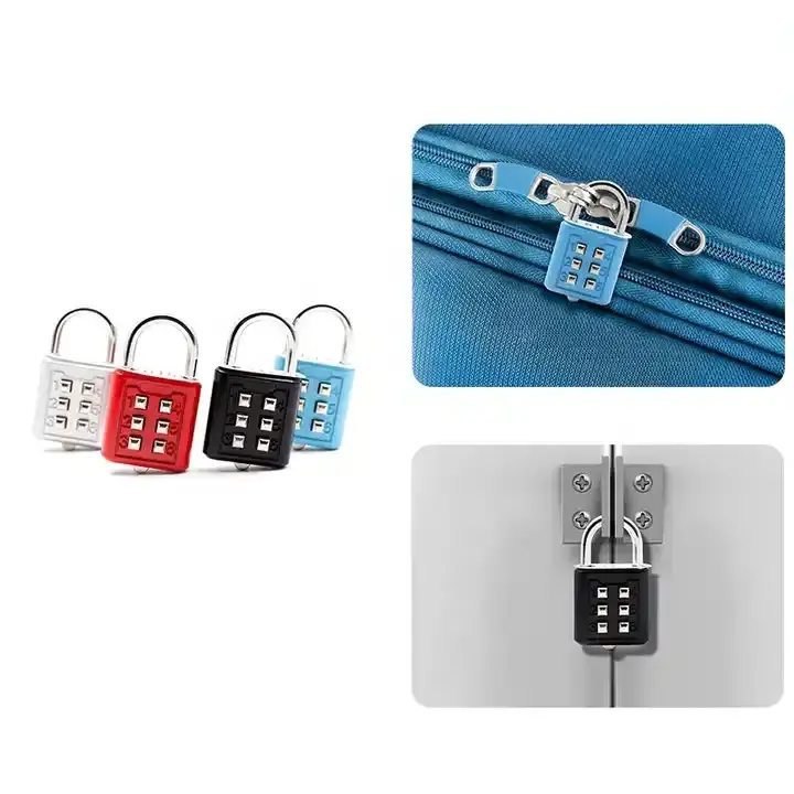 Six-Key Combination Password Padlock  for The Blind Lettering Padlock for Outdoor 6 Digits Combination Lock