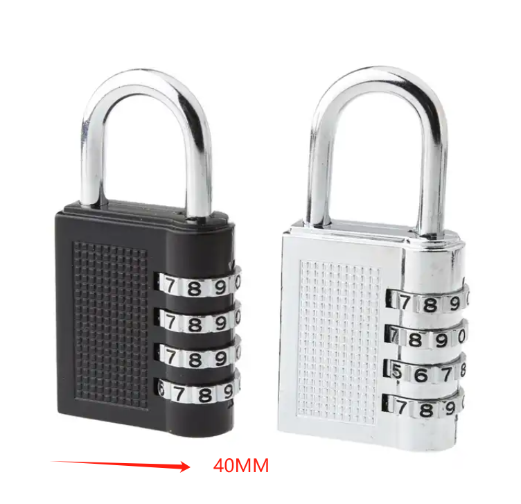 4 Digit combination padlocks big size travel Luggage Lock zinc alloy code Password gym lock combination lock for cabinet