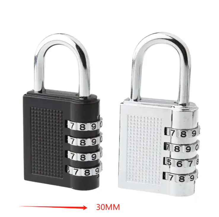 Factory Digital Combination Lock Door 30MM 4 Digit Combination Lock Padlock Heavy Duty Door Lock For Cabinet Door