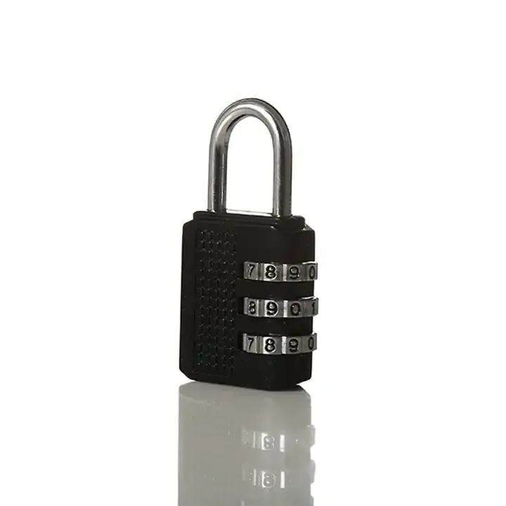 Zinc Alloy Cheap Small Anti-thief Mechanical Combination Padlock 3 Digit Travel Luggage Lock Dial Number Combination Disc Lock