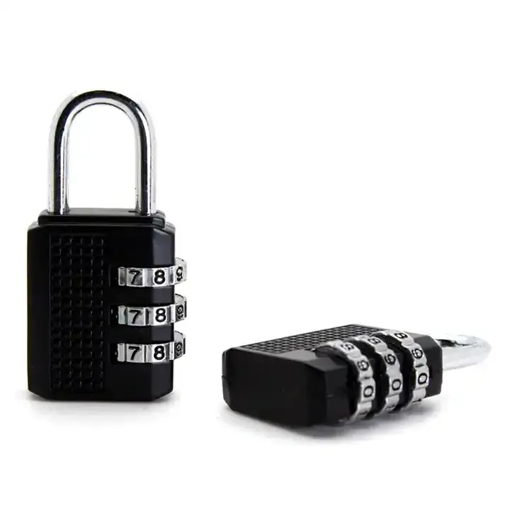 Zinc Alloy Cheap Small Anti-thief Mechanical Combination Padlock 3 Digit Travel Luggage Lock Dial Number Combination Disc Lock