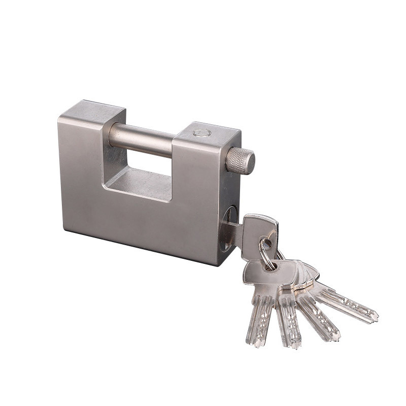 High Security Steel Rectangular Padlock Door Lock for Garage Trailer Warehouse Logistics Anti-Saw and Anti-Pick Locks