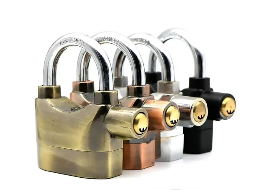 Long Service Life Anti Theft and Waterproof 110dbs Bike Motorcycle Siren Alarm Lock padlock with alarm