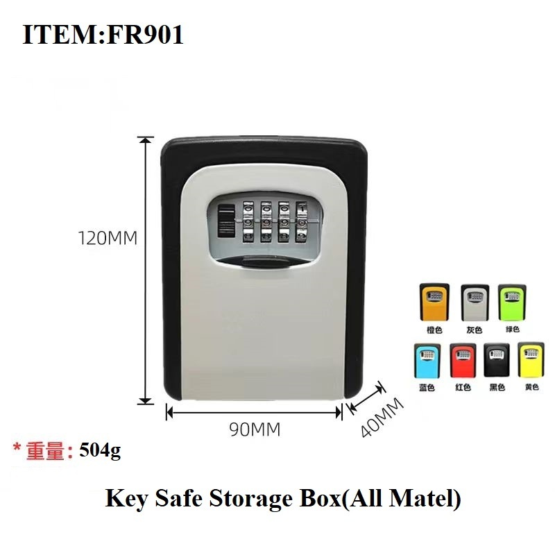 Key Box Code Digit Combination Anti-theft Storage Lock Safes High Quality Portable lockbox for outdoor keybox smart lock door