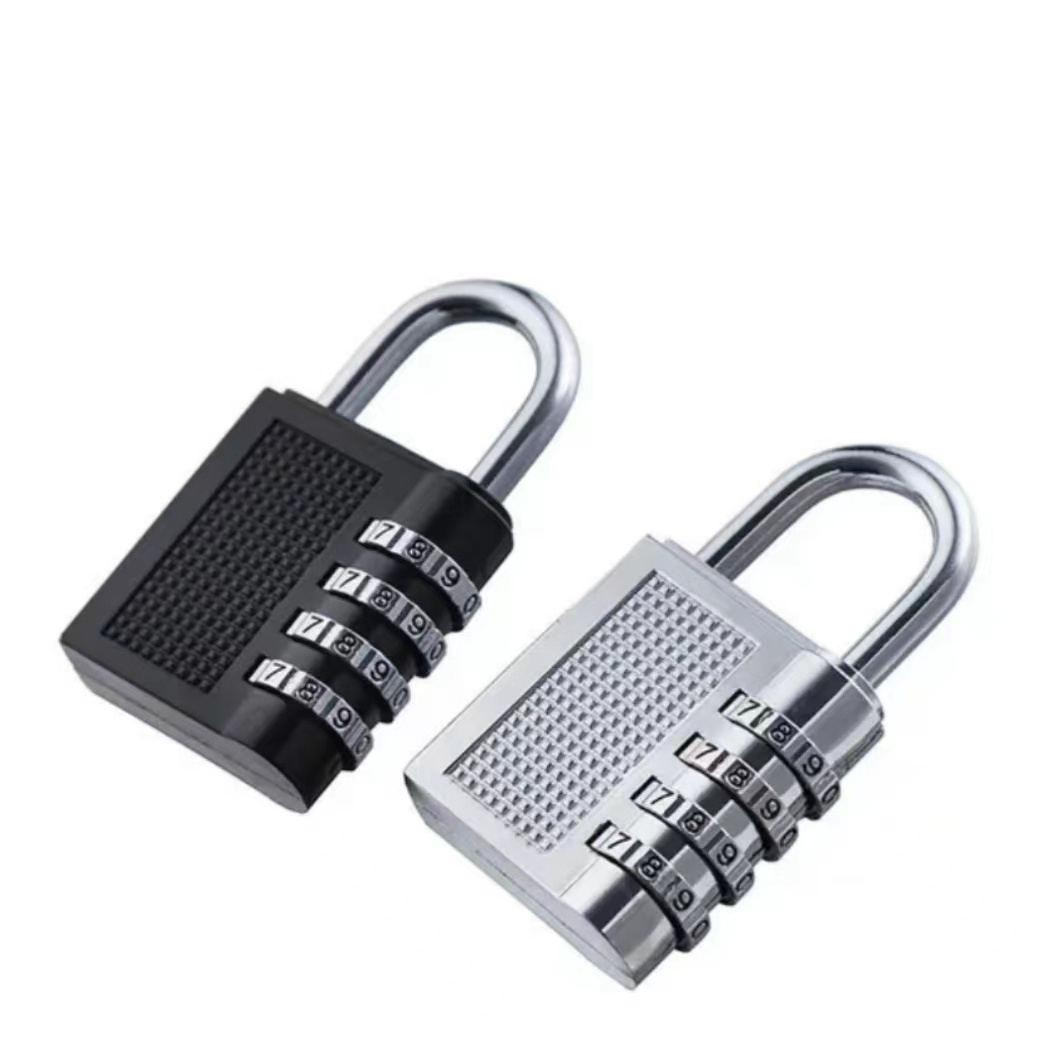 Push Button Combination Lock Safety Padlock for The Blind Man 3 Digit Combination padlock Durable Heavy Duty Travel Luggage Lock