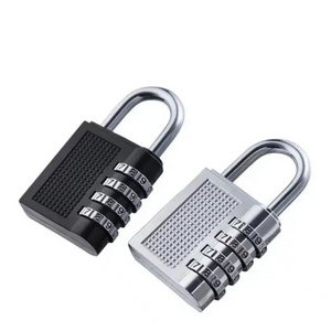 Push Button Combination Lock Safety Padlock for The Blind Man 3 Digit Combination padlock Durable Heavy Duty Travel Luggage Lock