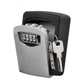 Cheap full plastic Key Lock Box  4 Digits Combination Weatherproof Wall Mount Key Safe, Hide a Key Outside with Resettable Code