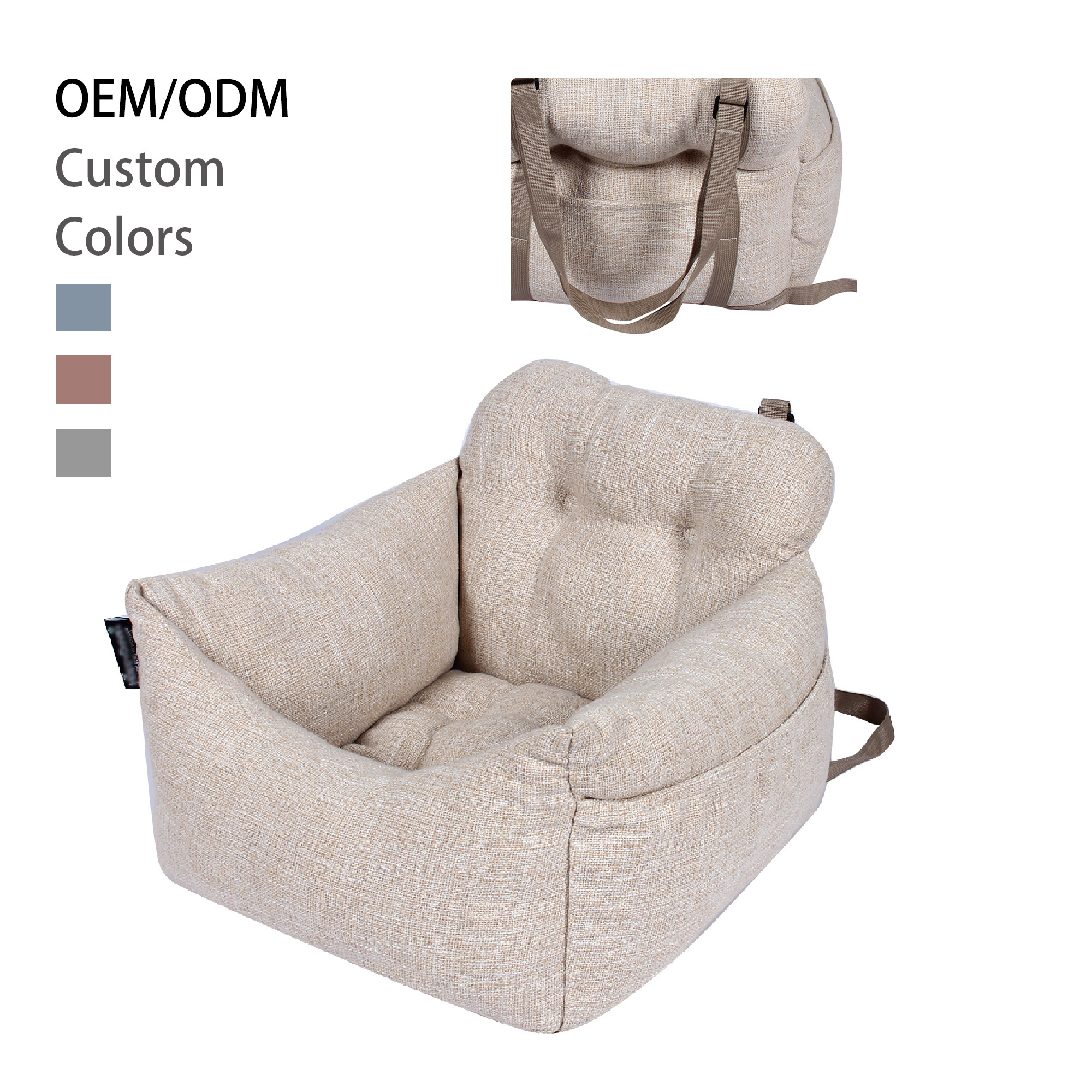 Manufacturers custom high quality outdoor chew proof pet dog bed dog car seat bed for car