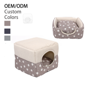 Manufacturers Wholesale High Quality Luxury Foldable Sleeping Pet Cave Cat Nest  Bed Dog Bed