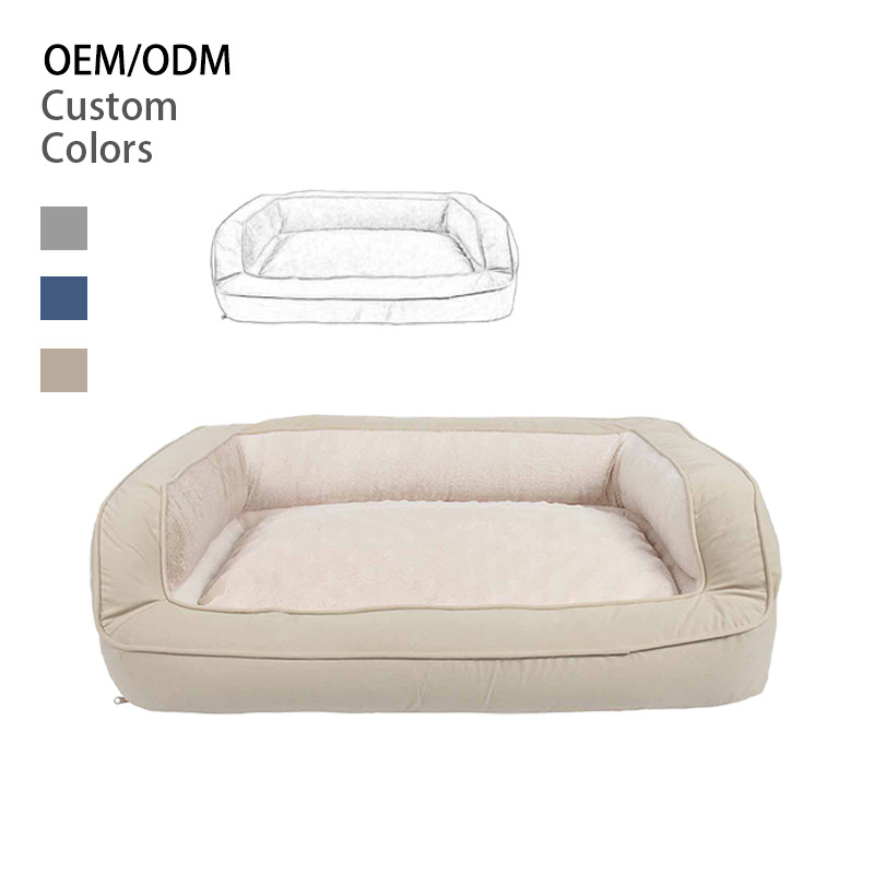 Wholesale Orthopedic Pet Bed Mattress XXL XL Eco-Friendly Nylon Dog Bed with Removable Washable Egg Box Foam for Sleep Rest