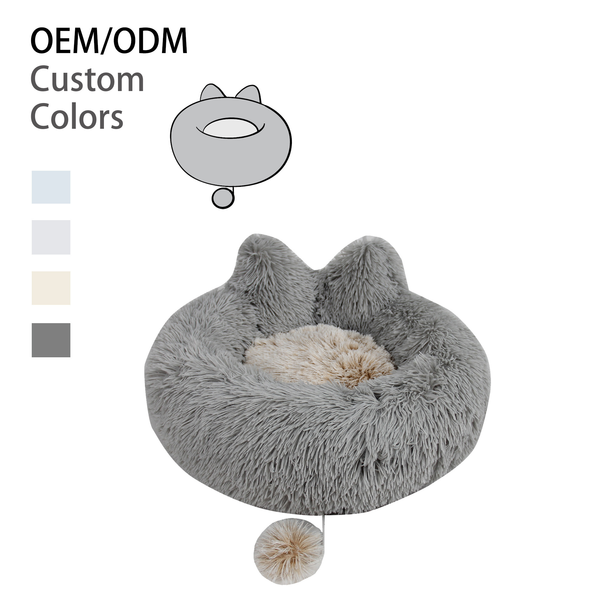 Wholesale Pet House Detachable Plush Warm Soft Small Dog Kitten Cave Basket Sleeping Bag Novelty Pet Beds