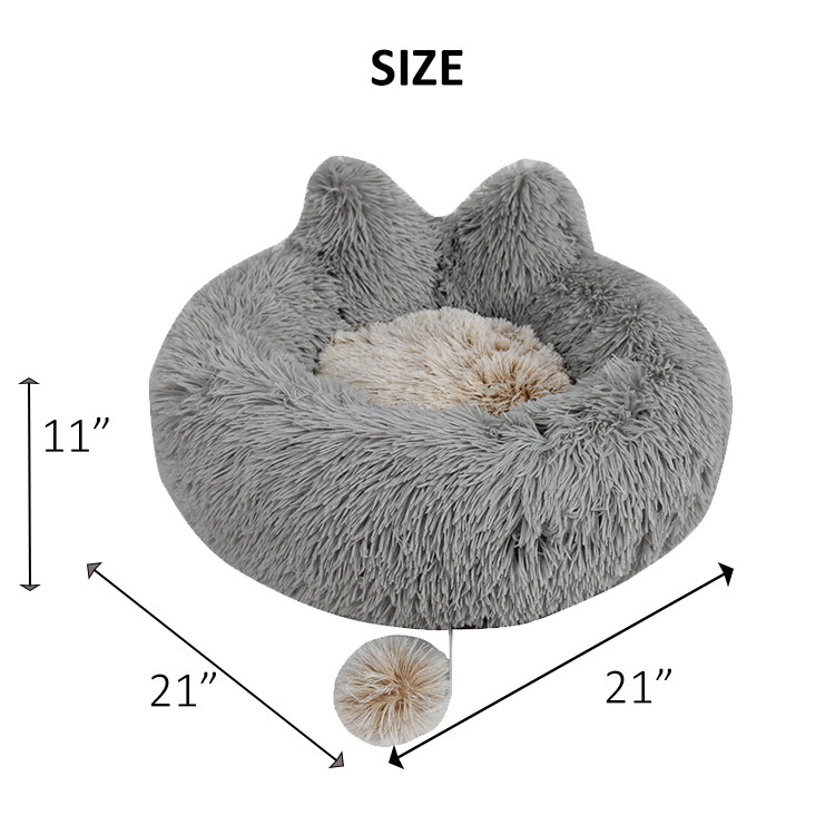 Wholesale Pet House Detachable Plush Warm Soft Small Dog Kitten Cave Basket Sleeping Bag Novelty Pet Beds