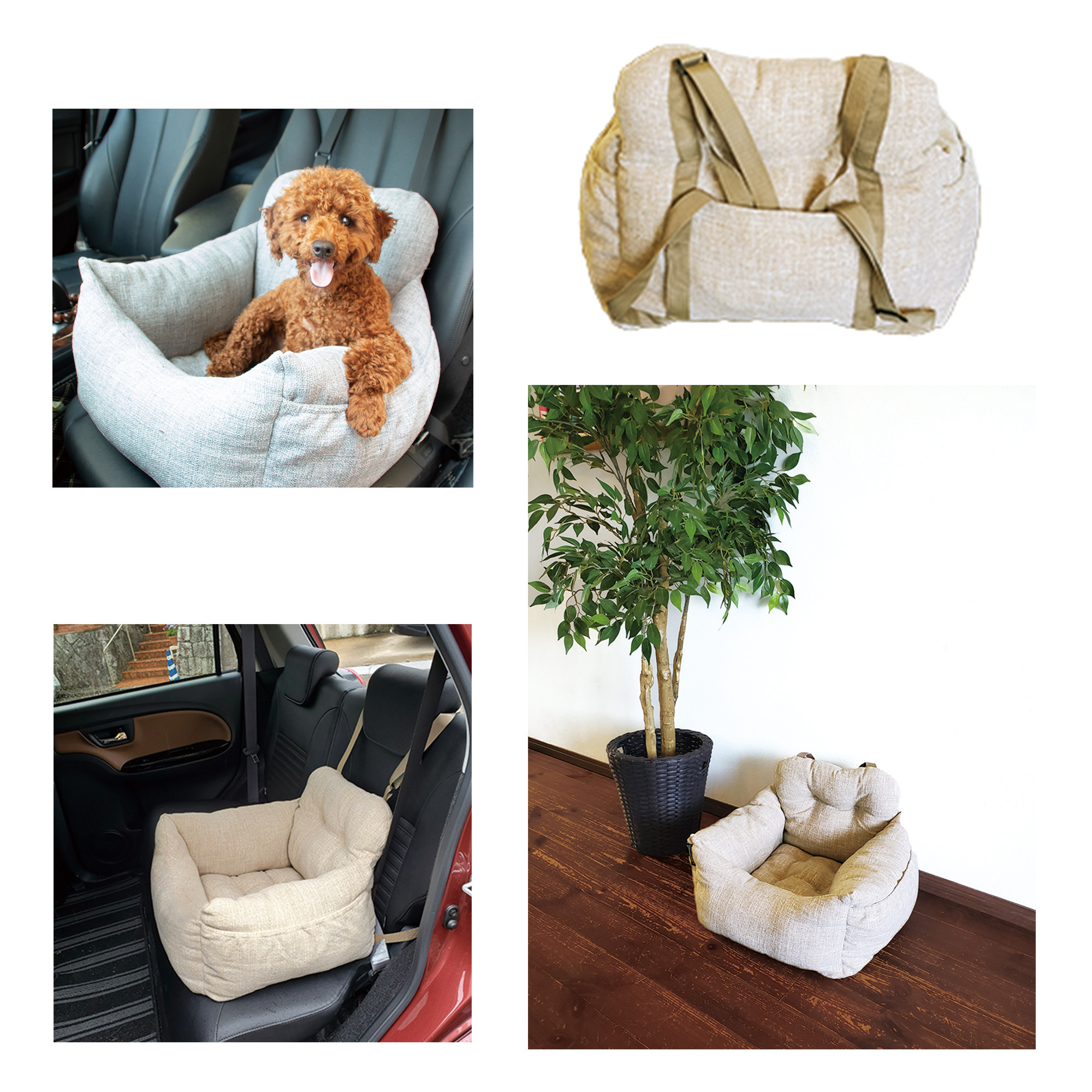 Manufacturers custom high quality outdoor chew proof pet dog bed dog car seat bed for car