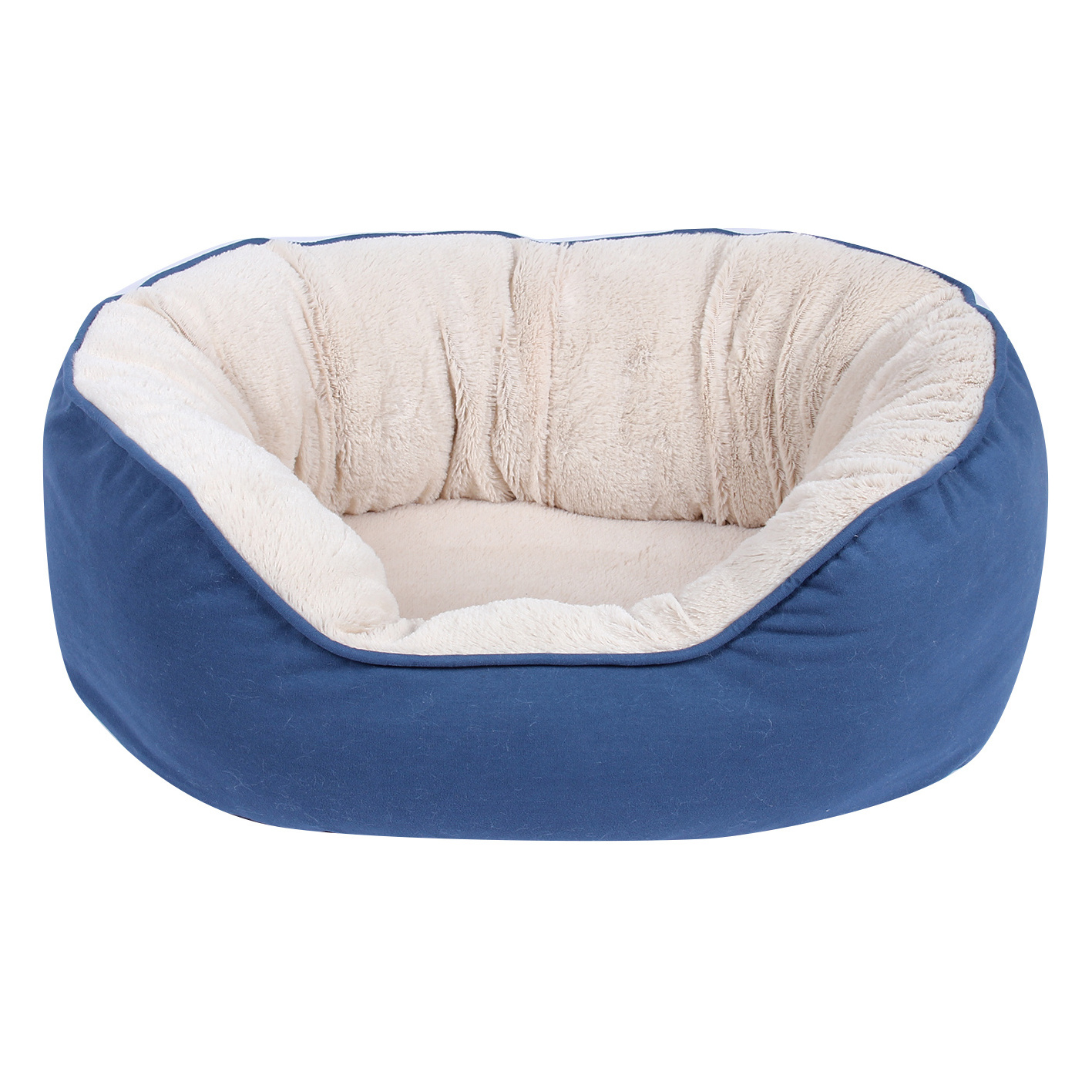 Manufacturer's Orthopedic Foam Pet Bed Suede Faux PV Fleece Anti-Slip Bottom Memory Foam for Cats and Dogs Washable Removable