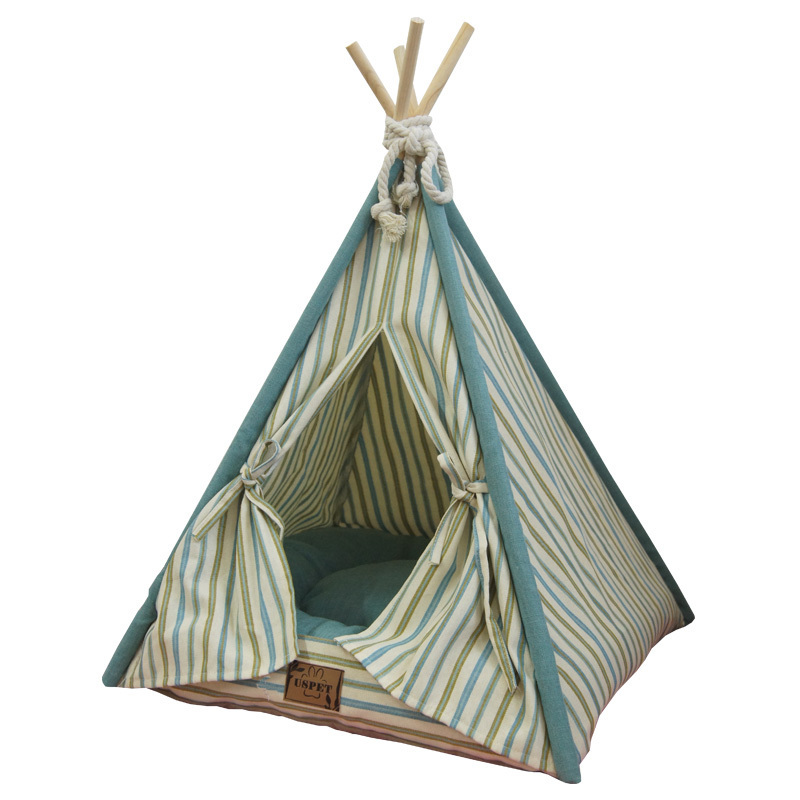 Wholesale Portable Pet Teepee Waterproof Outdoor Indoor Camping Dog Cat Beach Tent Washable Sleep China Factory Supplies