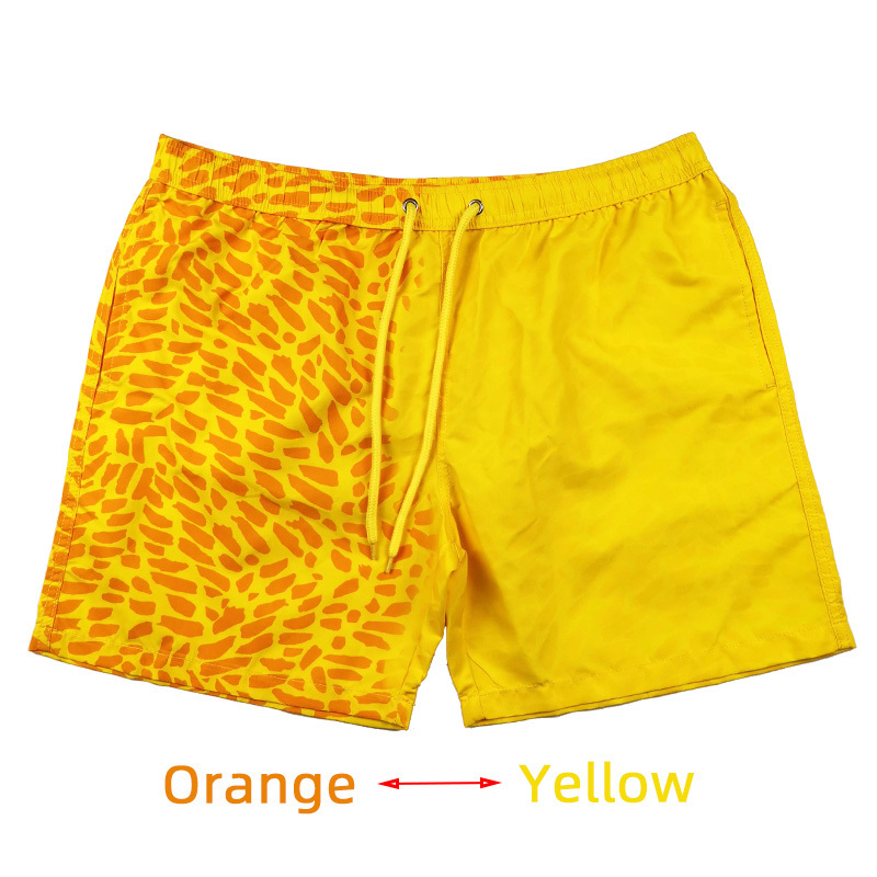 Custom Swimwear Men Quick Dry Color Changing Swimwear Shorts Swim Trunks For Men