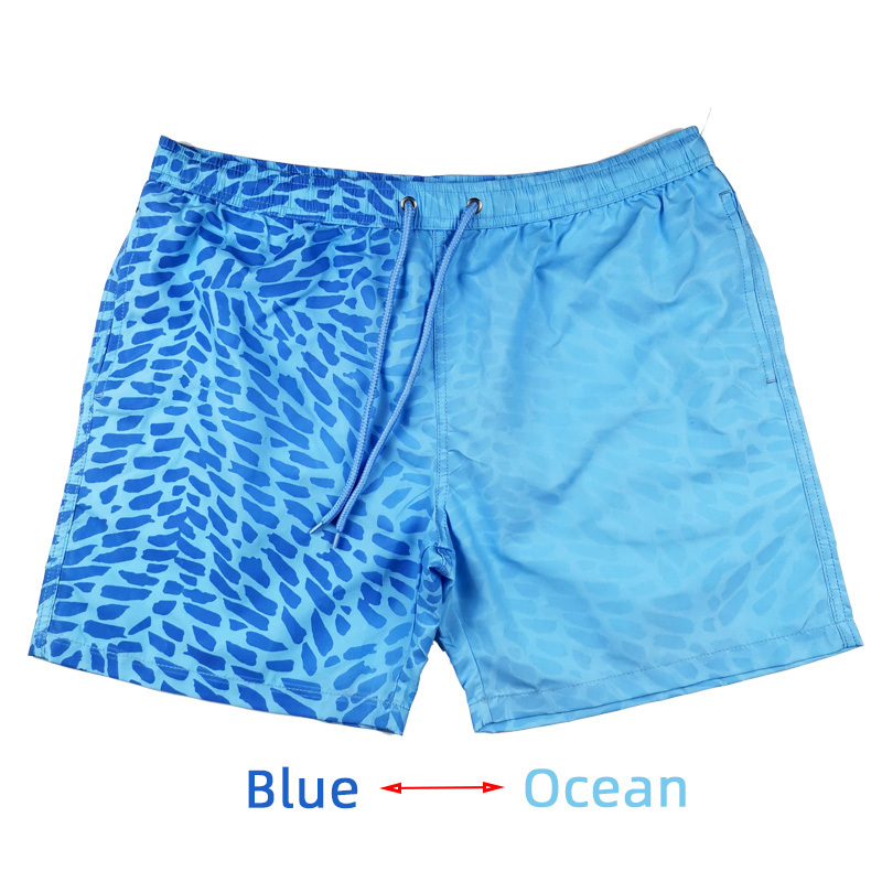 Custom Swimwear Men Quick Dry Color Changing Swimwear Shorts Swim Trunks For Men