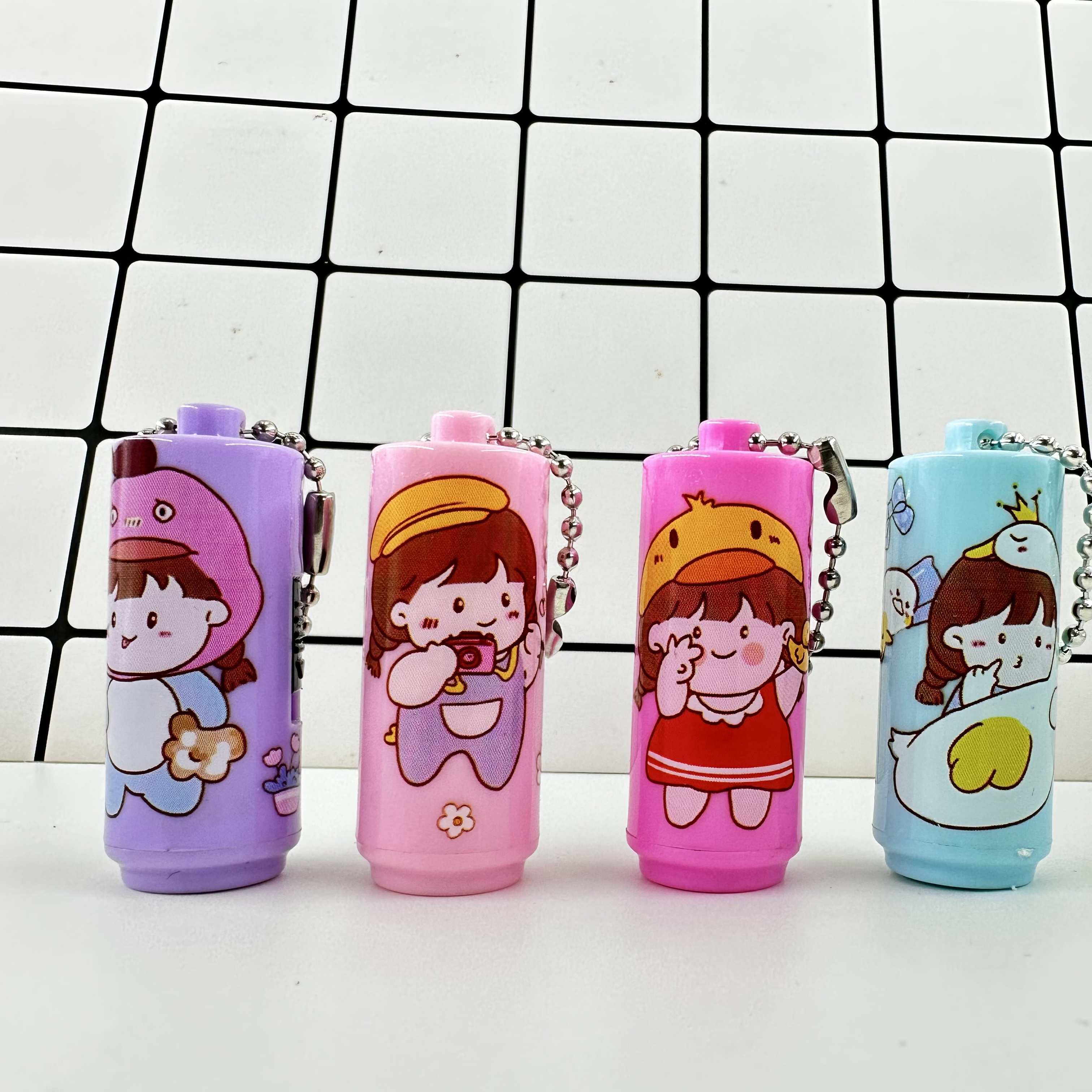 Promotional Cheap Plastic Souvenir Gift Kids Toy Mini Led Flashlights Keychain With Logo Printed