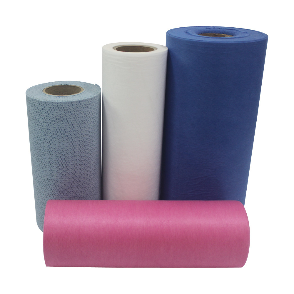 China Supplier PP Spunbond Non Woven Fabric Raw Material 100%Polypropylene Disposable Medical Mattress