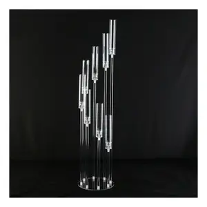 cheap wholesale simple modern acrylic candle holder centerpieces custom acrylic candle holder table centerpiece