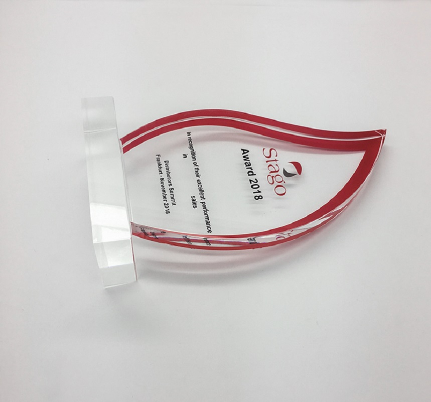 Guangzhou cheap wholesale Clear blank Acrylic Trophy Custom logo Acrylic Awards For Display Decoration