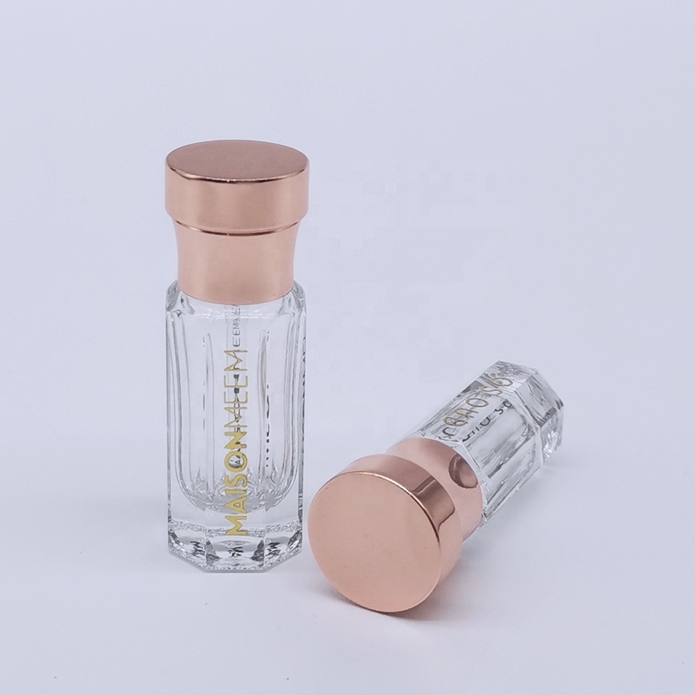 New Design Arabic Thick Base 3ml 6ml 12ml Attar Glass Oud Oil Perfume Tola Bottles With Zamak cap