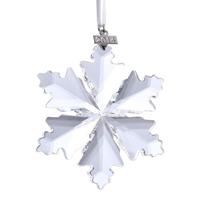 Crystal Christmas Tree Decoration Hanging Glass Crystal Snowflake pendant Ornaments