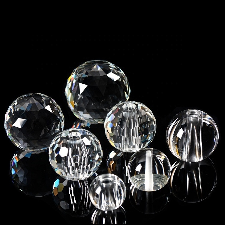 Home Decorative Lighting Parts Direct Perforated Glass Crystal Ball with Small Drilling Holes