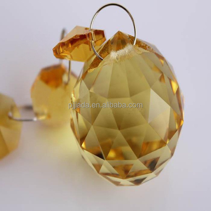 30mm Prism Crystal Glass Ball With Hole For Clear Suncatcher Curtain Chandelier Hanger Lighting Accessories