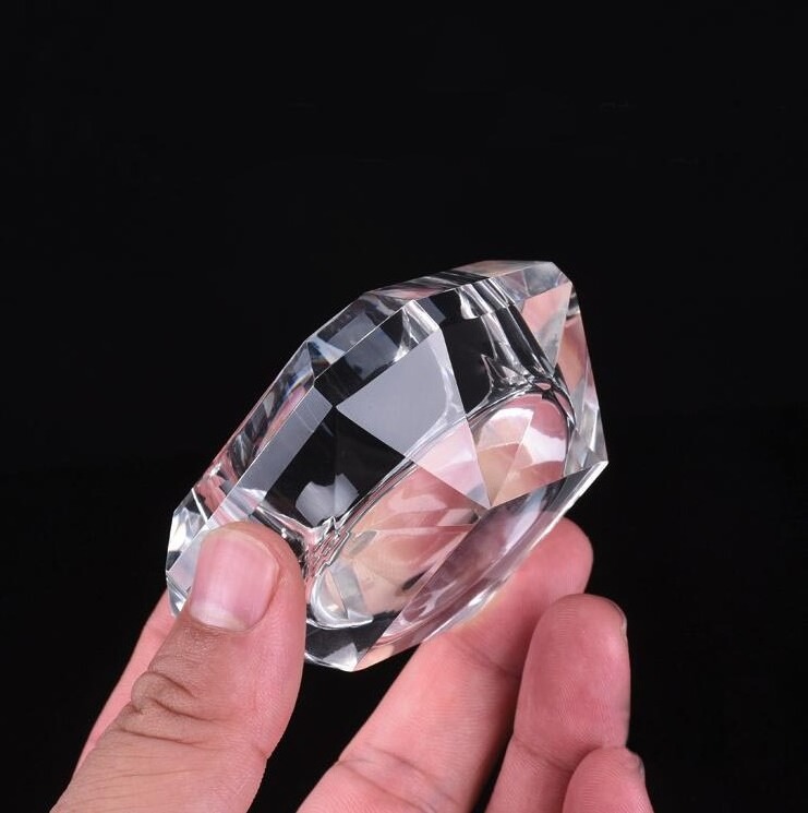 Clear square glass tea light/ crystal votive candle holder glass candle jars decoration