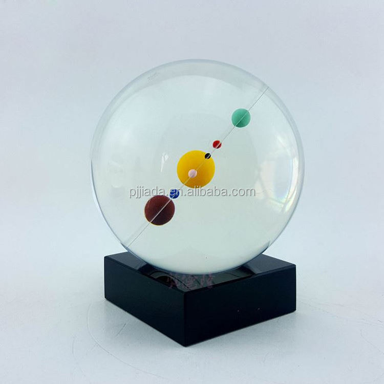 Solar system crystal glass ball furniture and office decoration with student school planet education ball with birthday gift