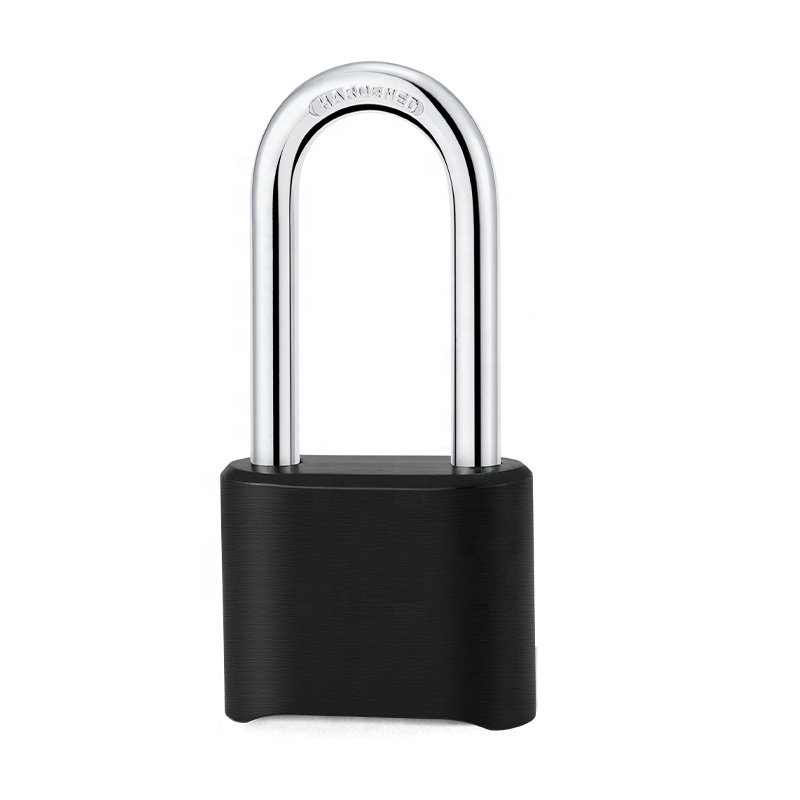 The latest 50MM BLACK  outdoor bike fitness locker, door, cabinet,  padlock, waterproof,  Zinc alloy combination padlock