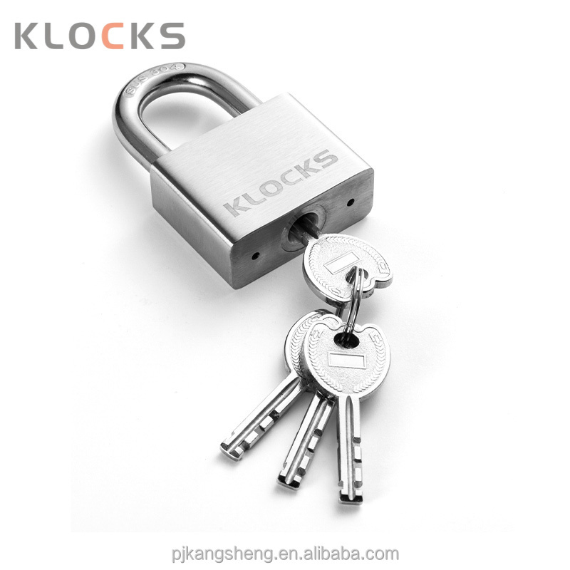 KLOCKS 50MM anti-cutting  stainless steel anti-rust waterproof Key padlock