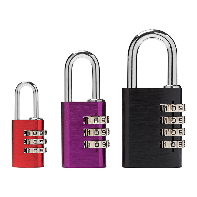 Lock Aluminium Code Outdoor Travel Luggage Padlocks Cabinet Bags Cases 3 - 4 Combination Digital Padlock