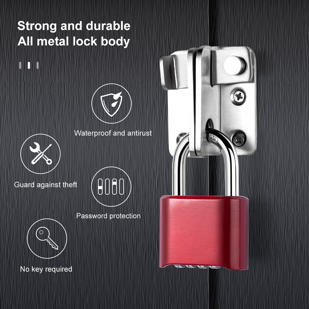 Zinc alloy bottom four digit combination lock