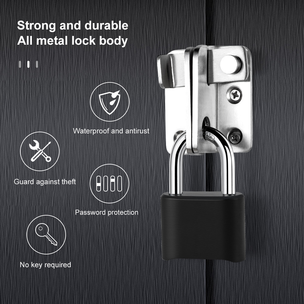 Zinc alloy bottom four digit combination lock