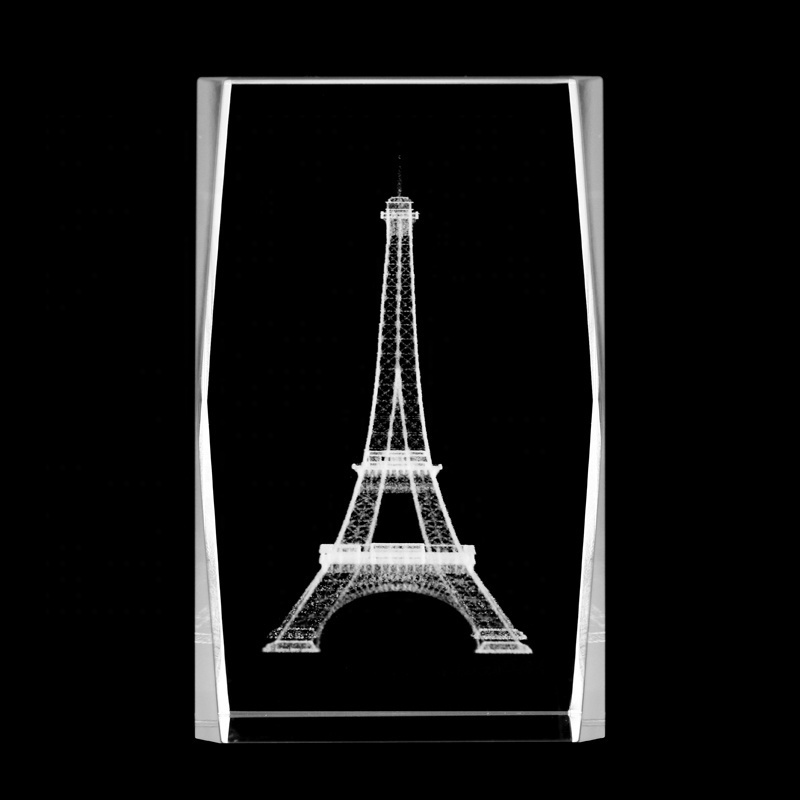 Best quality K9 glass custom logo 3d laser engraved crystal cube