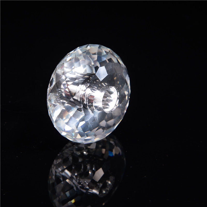 Best seller wholesale cheap price factory directly crystal ball beads/Clear glass faceted crystal ball with hole for decoration