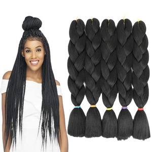 1$ Sample Hair Extension Wholesale for African Braids Ombre Expression Jumbo Hair Braid Synthetic Braiding Hair Extensions